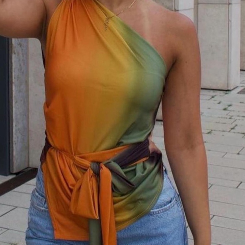 ZARA One-Shoulder Top - Picture 3 of 4
